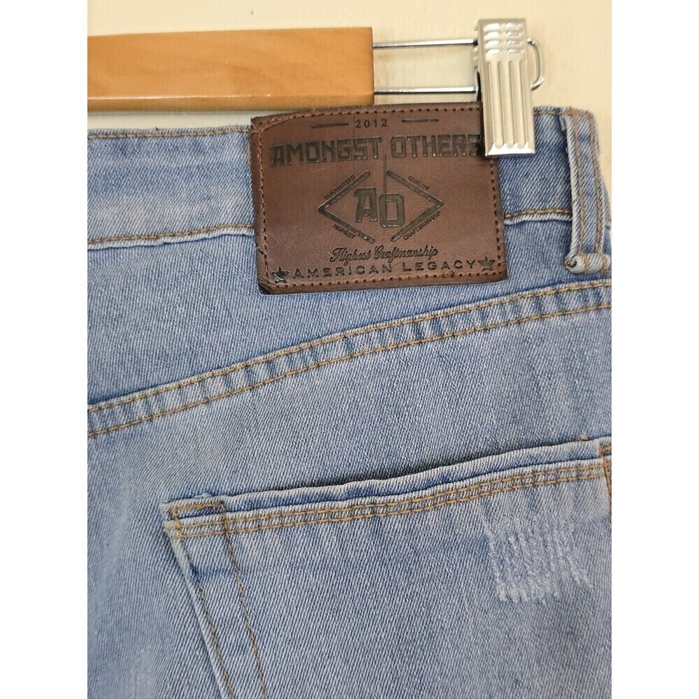 Amongst Others Mens Jeans 28x30 Slim Stretch Denim Zip Fly Pants Blue - Picture 7 of 12